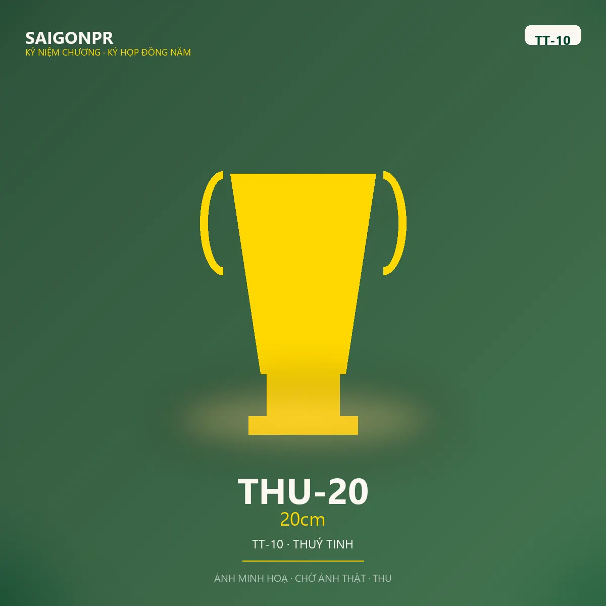 THU-20 20cm TT-10 — Thủy tinh 10ly